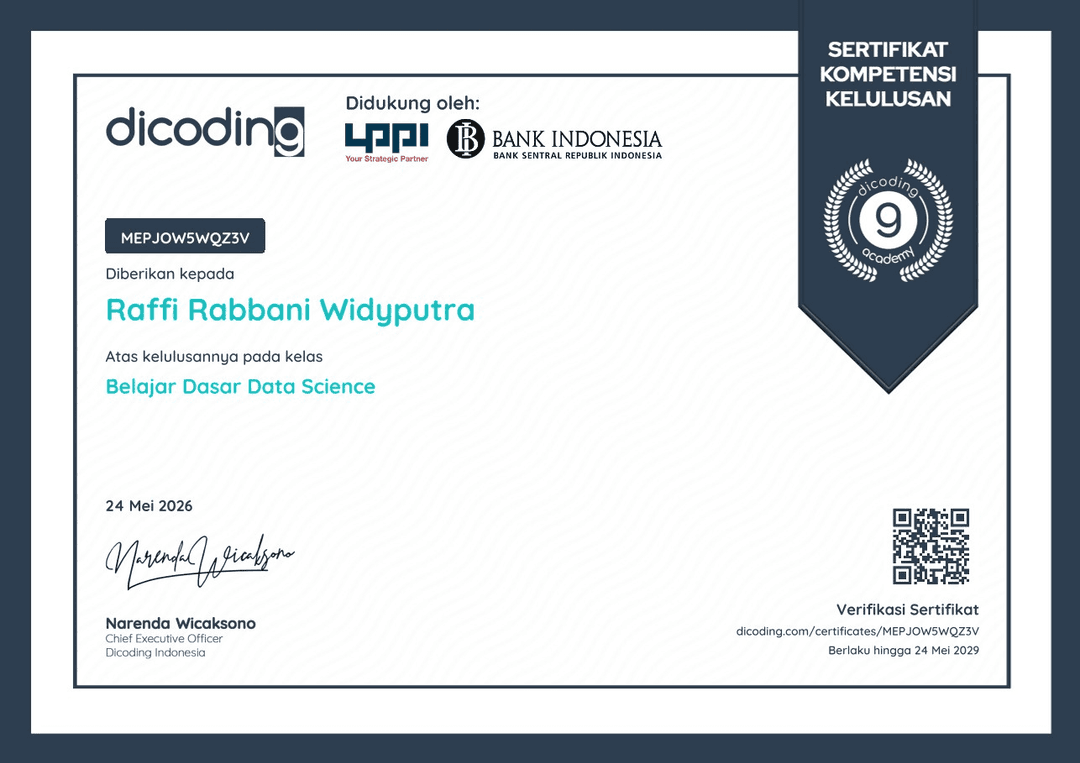 Belajar Dasar Data Science