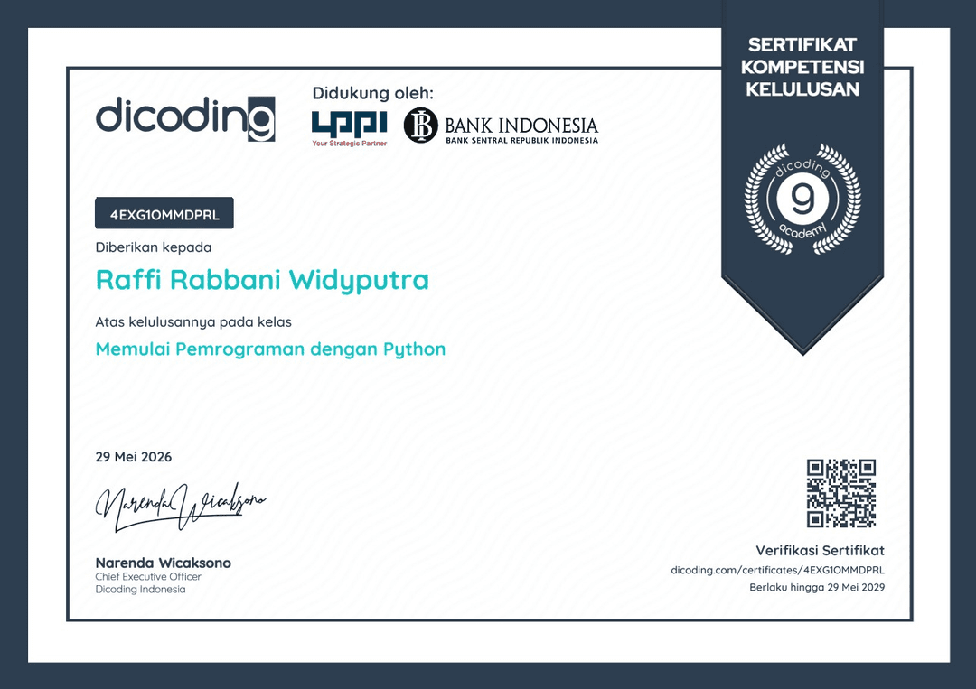 Memulai Pemrograman dengan Python